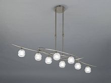 подвесная люстра mantra loop satin nickel 1810 в Костроме
