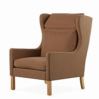 кресло wingback коричневый в Костроме