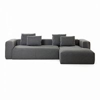 диван blok sofa 3 правый угол темно-серый от la forma (ex julia grup) в Костроме