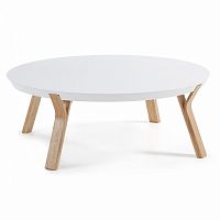 журнальный столик solid la forma (ex julia grup) белый с матовым лаком в Костроме