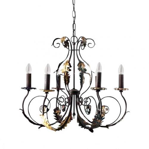 люстра 4962/6_v0580 от mm lampadari коричневая в Костроме