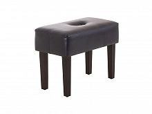 табурет мягкий handy (категория ткани ii) (кожа mango 305 черный) в Костроме