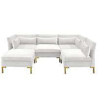 диван zara sectional угловой белый в Костроме