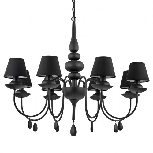 подвесная люстра ideal lux blanche sp8 nero в Костроме