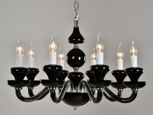 подвесная люстра newport 1908/s black в Костроме