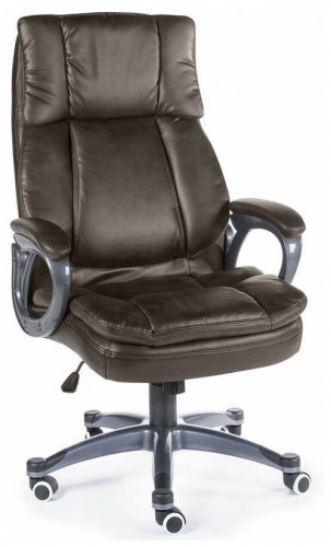 кресло для руководителя norden chairs мэдисон, обивка: искусственная кожа, цвет: экокожа темно-коричневая в Костроме