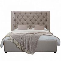 кровать двуспальная 180х200 бежевая carlyle в Костроме