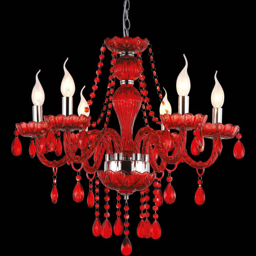 подвесная люстра arte lamp teatro a3964lm-6rd в Костроме