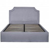 кровать двуспальная 160х200 серая из велюра regina в Костроме