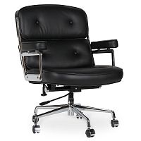 кресло eames style lobby chair черное в Костроме