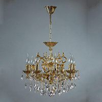 подвесная люстра ambiente leon 2128/8 wp tear drop бронза в Костроме