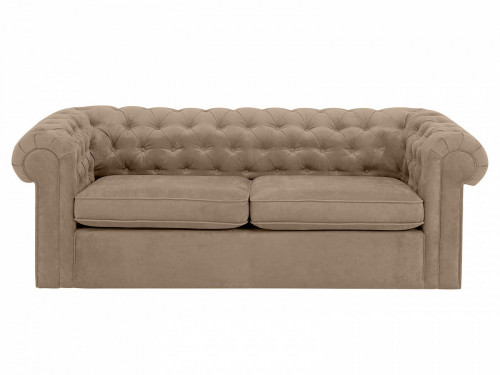 диван chesterfield прямой бежевый 105х208 в Костроме