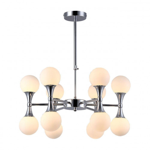 подвесная люстра arte lamp a9162lm-12cc белая в Костроме