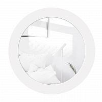 зеркало круглое в белой раме sheer в Костроме