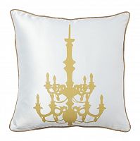 подушка с золотым канделябром chandelier white в Костроме