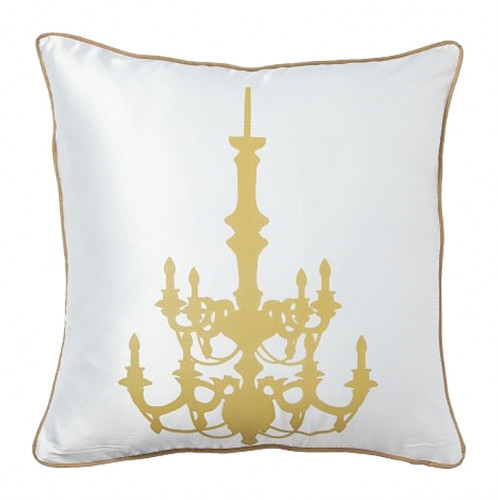 подушка с золотым канделябром chandelier white в Костроме