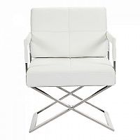 кресло aster x chair экокожа белое в Костроме