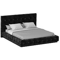 кровать двуспальная 160х200 черная kristal black в Костроме