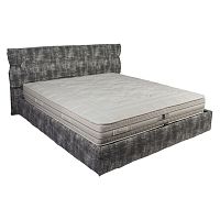 кровать двуспальная 180х200 серая из велюра fellow в Костроме