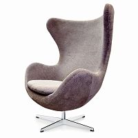 кресло egg chair гала кашемир серое в Костроме