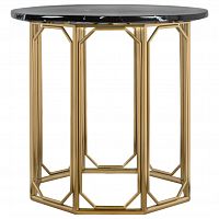 стол журнальный gold hc06 gloss черный, золотой в Костроме