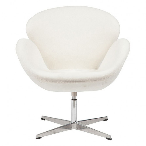 кресло swan chair белое в Костроме