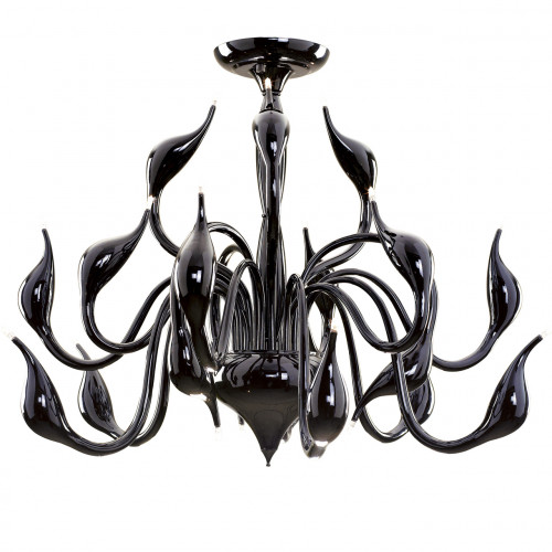 потолочная люстра lightstar cigno collo bk 751187 в Костроме