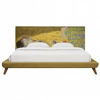 кровать двуспальная 160х200 желтая the kiss в Костроме