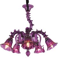 подвесная люстра arte lamp corno a8023lm-5cc фиолетовая в Костроме