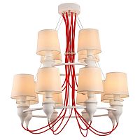 подвесная люстра arte lamp sergio a3325lm-8-4wh в Костроме
