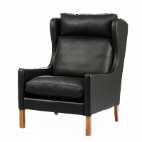 кресло wingback чёрный в Костроме