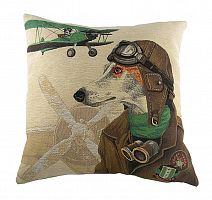 подушка с собакой-пилотом doggie fighters green в Костроме