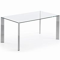 стол стеклянный corner 90*160 хром от la forma (ex julia grup) в Костроме