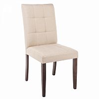 стул деревянный madina dark walnut / fabric cream в Костроме