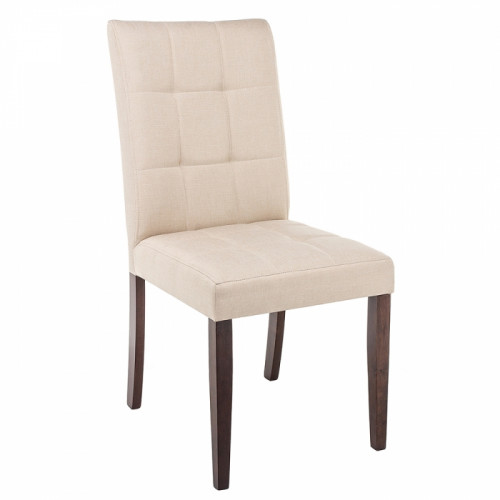 стул деревянный madina dark walnut / fabric cream в Костроме