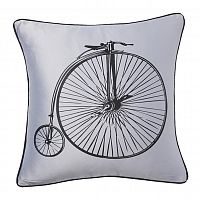 подушка с ретро-велосипедом retro bicycle grey в Костроме