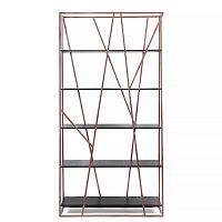 стеллаж powell copper черный дуб в Костроме
