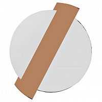 зеркало круглое с коричневой зеркальной вставкой 86x107x2,5 см в Костроме