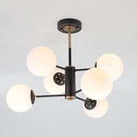 потолочная люстра eurosvet austin 70091/6 черная белая в Костроме