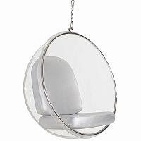 кресло eero aarnio style bubble chair серое в Костроме