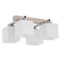 потолочная люстра tk lighting 282 toni 4 бежевая в Костроме