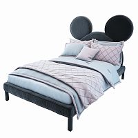 кровать двуспальная 180х200 серая mickey mouse в Костроме