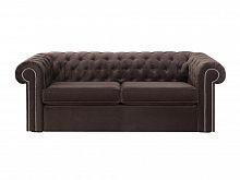 диван chesterfield прямой коричневый 105х208 в Костроме