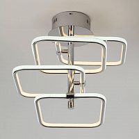 потолочная светодиодная люстра eurosvet spencer 90067/4 хром в Костроме