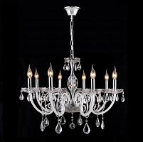 подвесная люстра crystal lux glamour sp-pl8 белая в Костроме