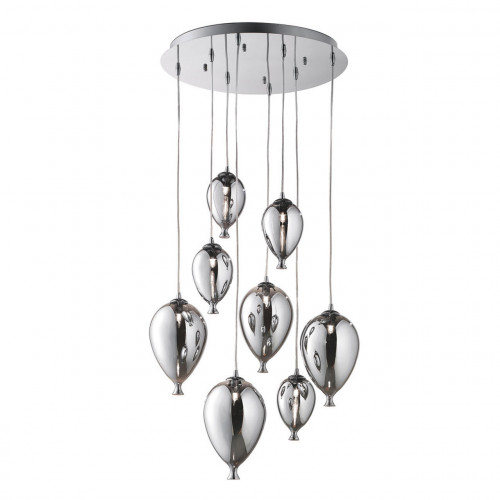 подвесная люстра ideal lux clown sp8 cromo в Костроме