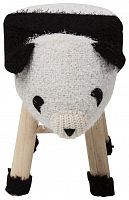 kare design пуф panda, коллекция "панда" 40*35*27, полиэстер, полиуретан, сосна, белый в Костроме