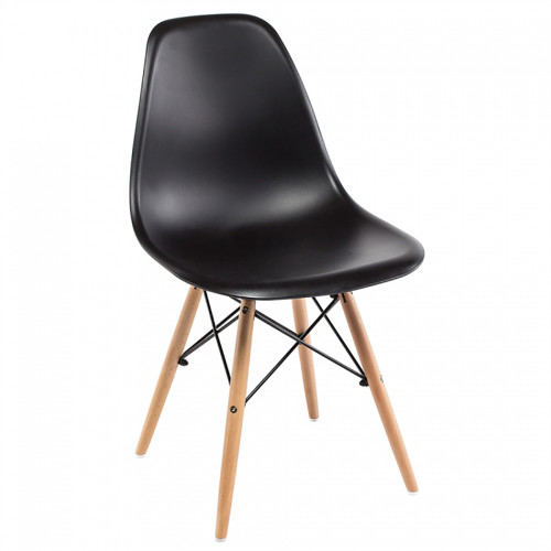 стул деревянный eames pc-015 black в Костроме