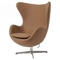 кресло egg chair темно-бежевое в Костроме