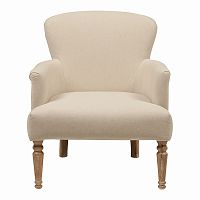 кресло мягкое с подлокотниками бежевое balloon armchair в Костроме